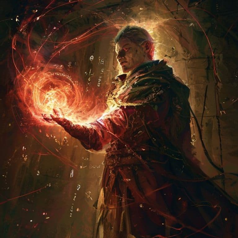 Blood Offering — fantasy spell effect illustration