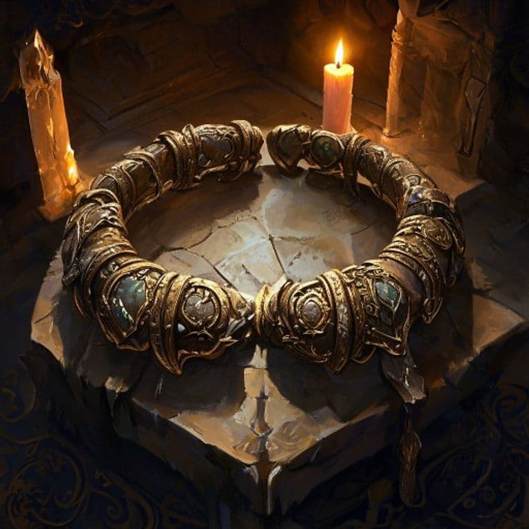 Aurochs Bracers — fantasy item illustration. Aurochs Bracers is a magic item (wondrous item) of uncommon rarity.