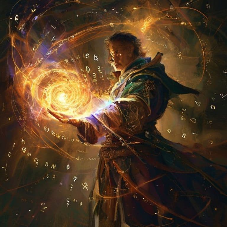 Geas — fantasy spell effect illustration. Geas is a 5th-level enchantment available to Bard, Cleric, Druid, Paladin, Wizard.