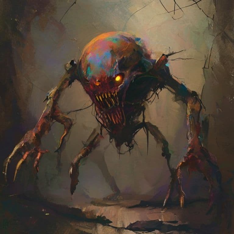Xanka — fantasy monster illustration. Xanka is a small construct (Challenge Rating 1/2).