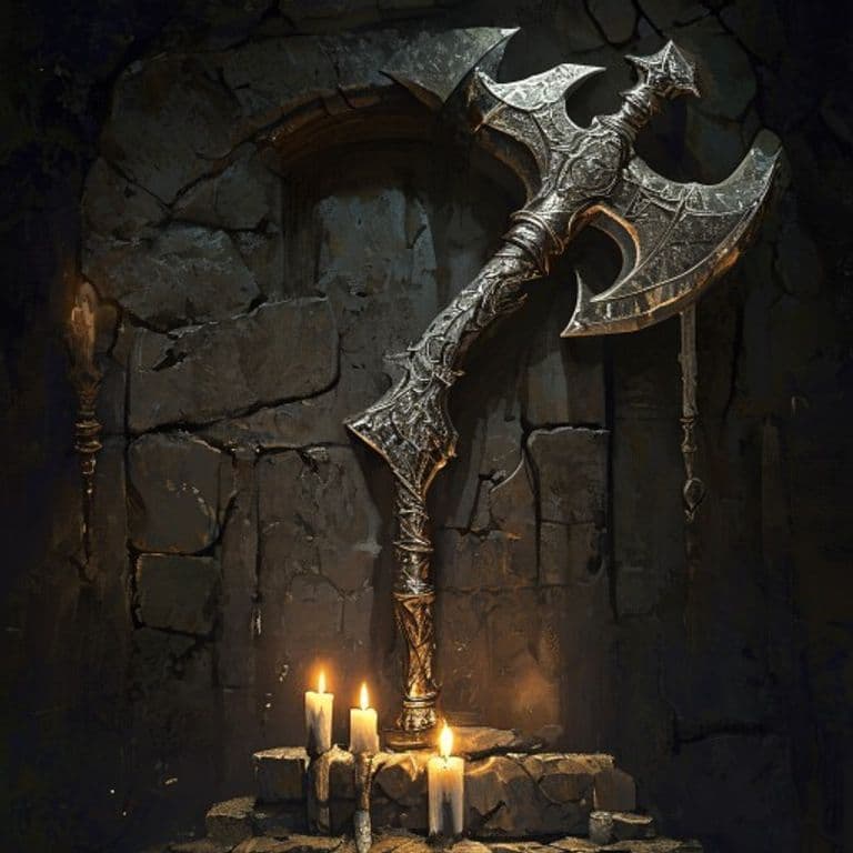 Axe of the Ancients — fantasy item illustration