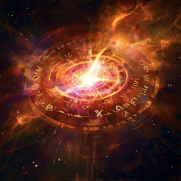 Floating Disk — fantasy spell effect illustration. Floating Disk is a 1st-level conjuration available to Wizard.