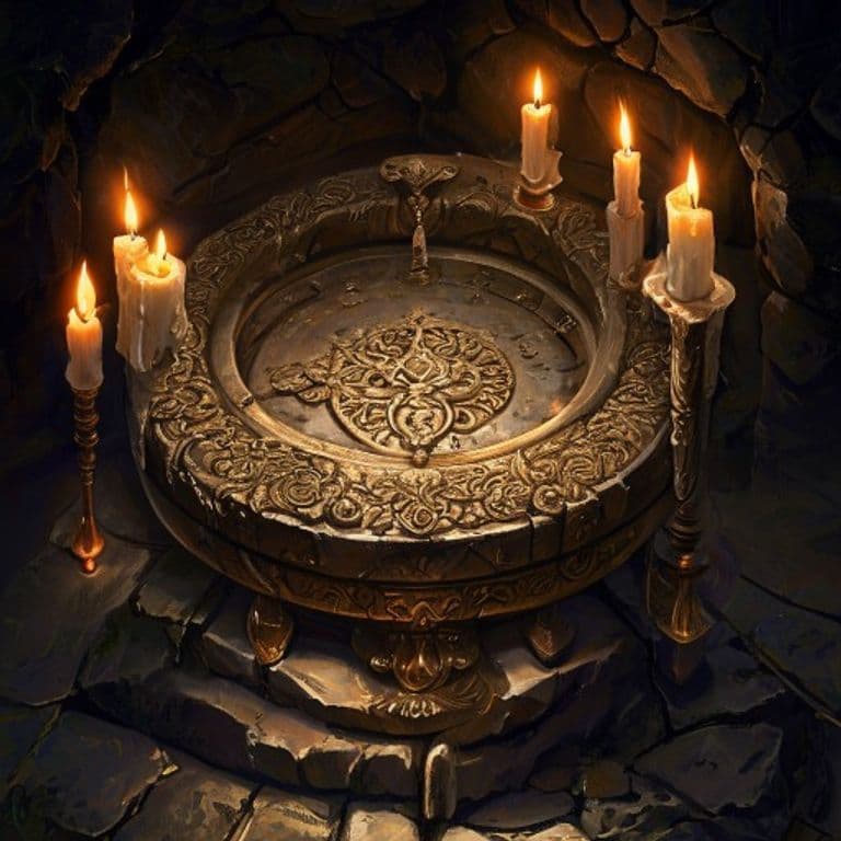 Gong of Alarm — fantasy item illustration
