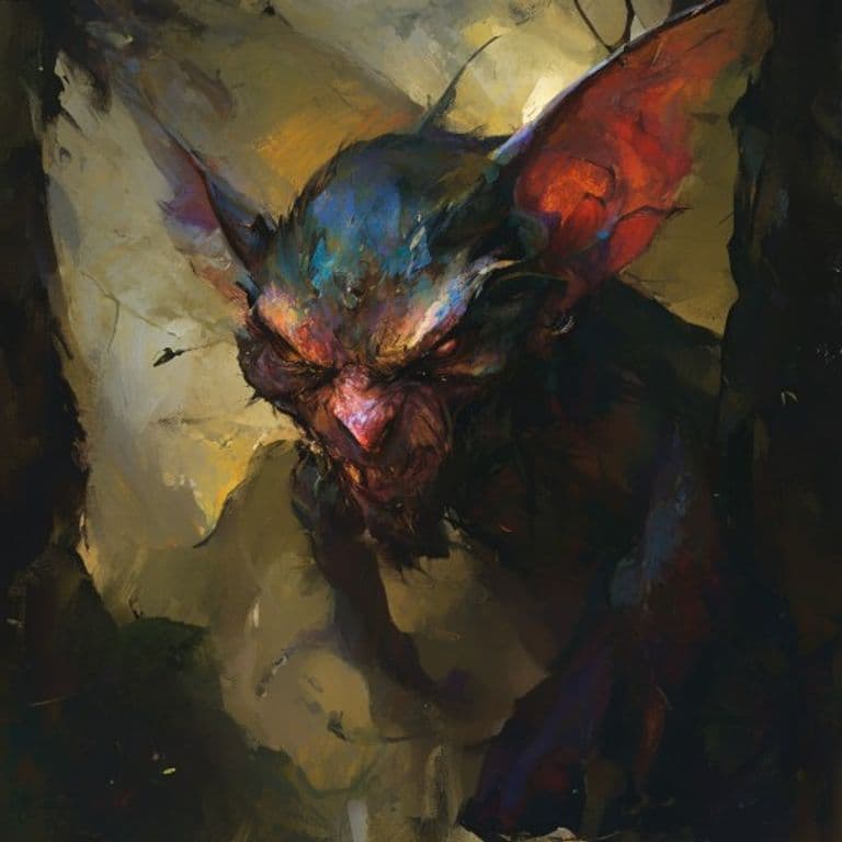 Dau — fantasy monster illustration. Dau is a small fey (Challenge Rating 4).