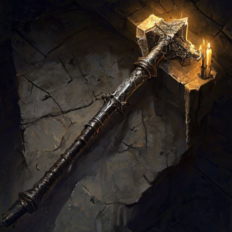 Mace of Terror — fantasy item illustration