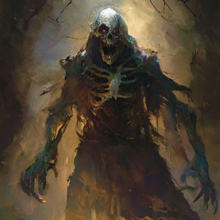 Spectral Guardian — fantasy monster illustration
