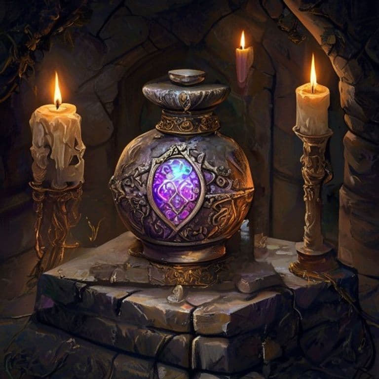 Perfume Vile — fantasy item illustration
