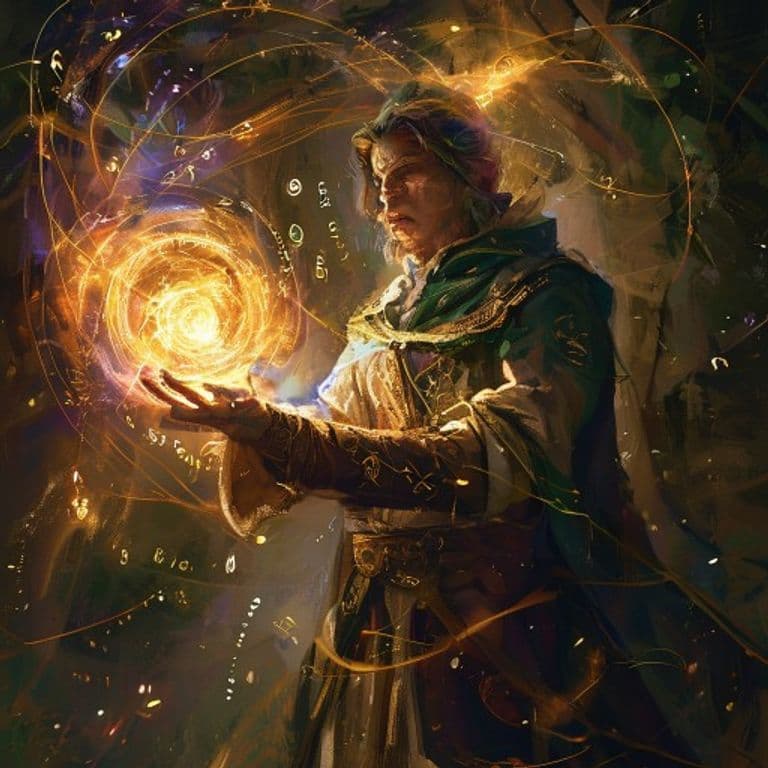 Tracer — fantasy spell effect illustration. Tracer is a 3rd-level divination available to Druid, Ranger.