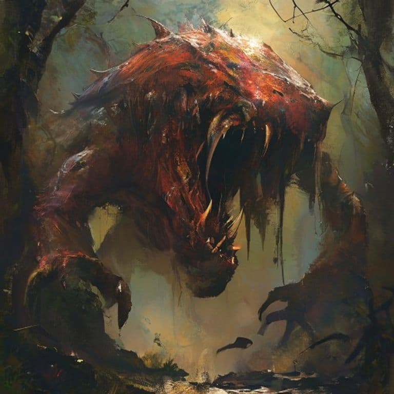 Amphibolt — fantasy monster illustration