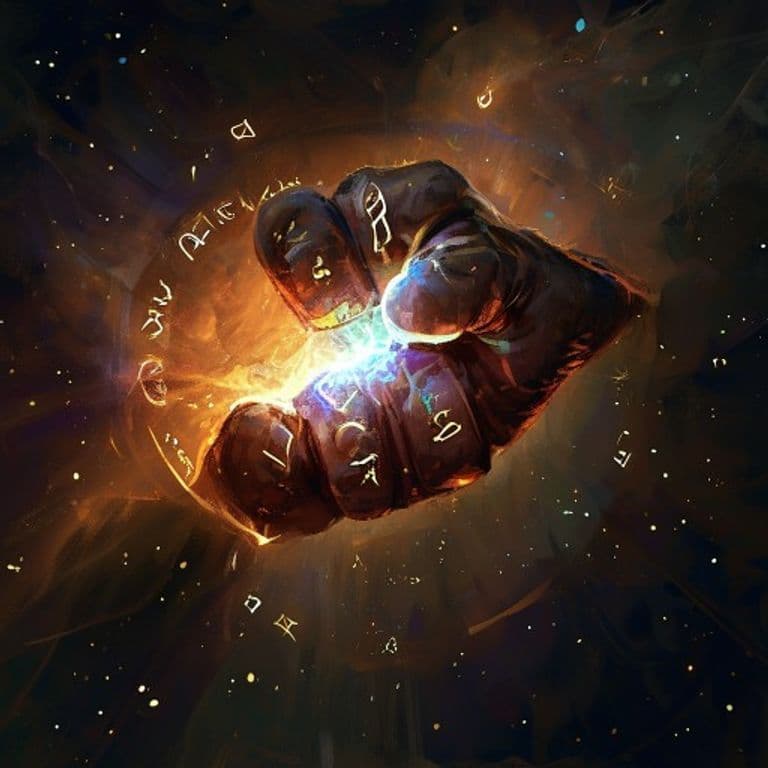 Fist of Iron — fantasy spell effect illustration