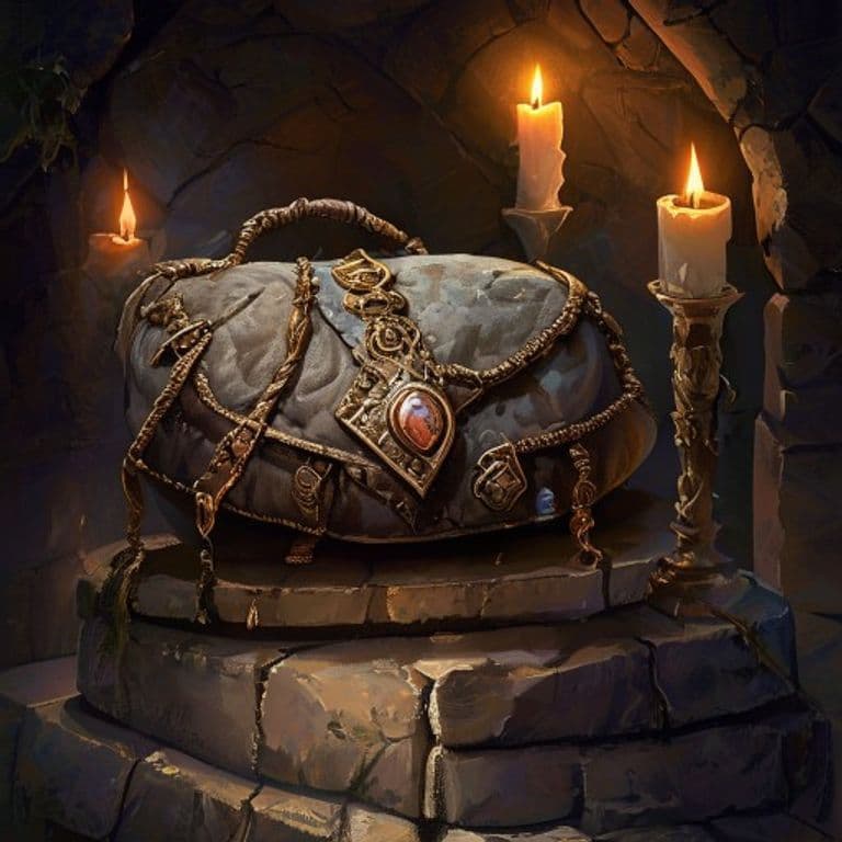 Smuggler's Bag — fantasy item illustration