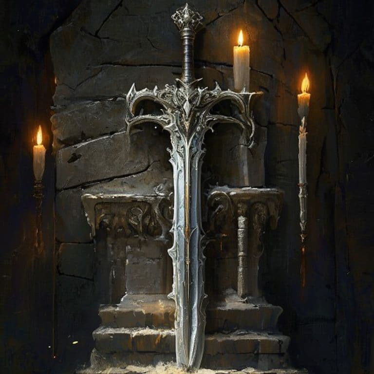 Sword of Fallen Saints — fantasy item illustration