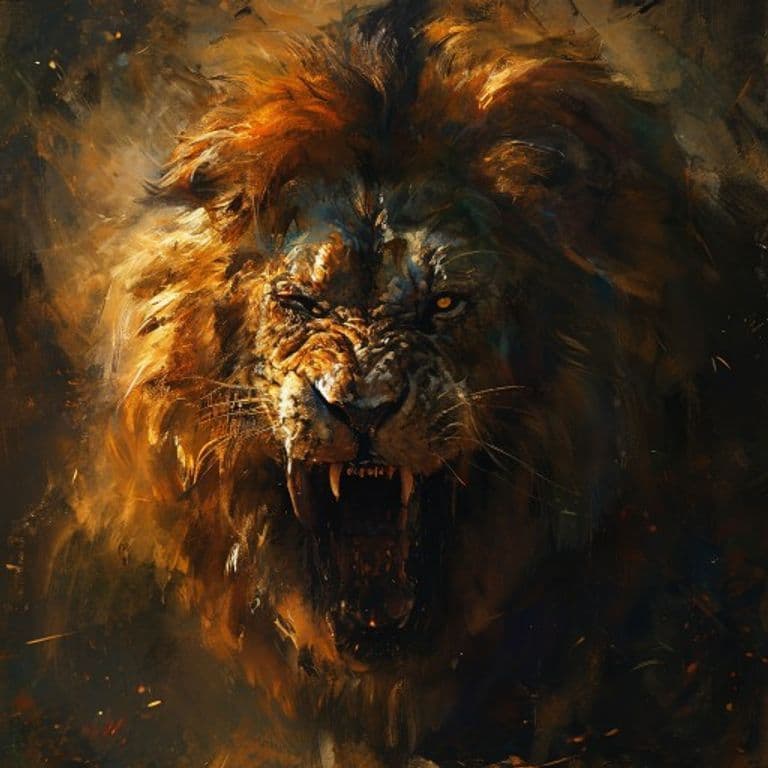 Lion — fantasy monster illustration