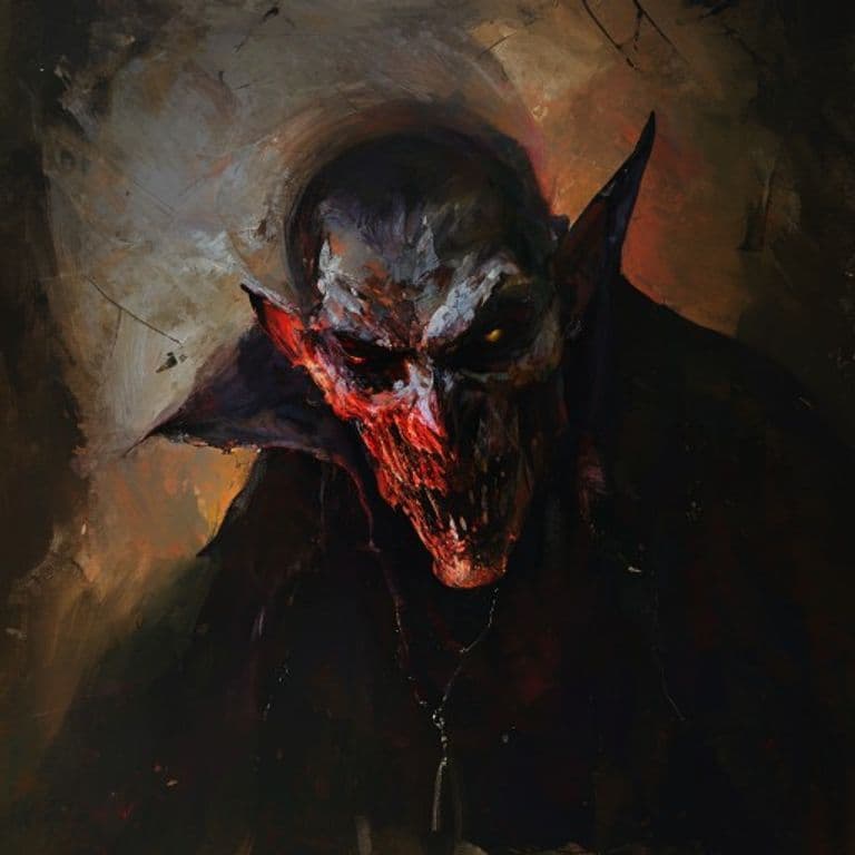 Umbral Vampire — fantasy monster illustration. Umbral Vampire is a medium undead (Challenge Rating 7).