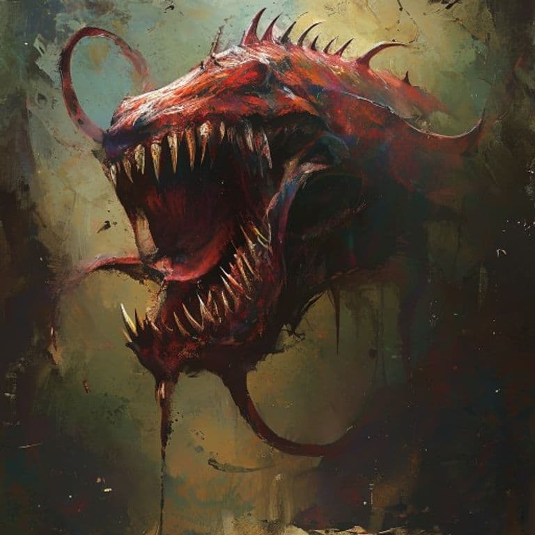 Ziphius — fantasy monster illustration. Ziphius is a gargantuan aberration (Challenge Rating 8).