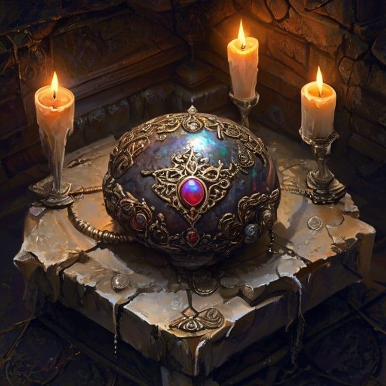 Bead of Exsanguination — fantasy item illustration. Bead of Exsanguination is a magic item (wondrous item) of rare rarity.