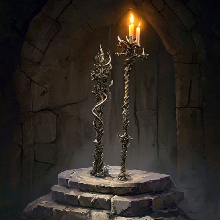 Nithing Pole — fantasy item illustration