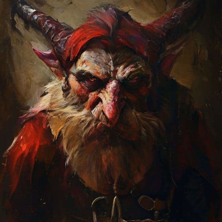 Devilbound Gnomish Prince — fantasy monster illustration. Devilbound Gnomish Prince is a small humanoid (Challenge Rating 9).