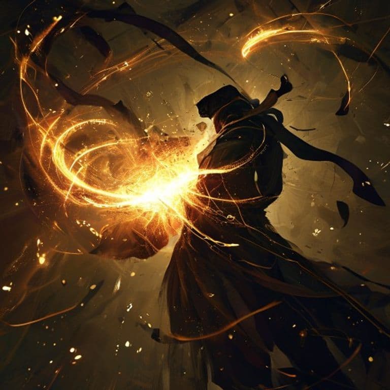 Black Ribbons — fantasy spell effect illustration. Black Ribbons is a 1st-level conjuration available to Sorcerer, Warlock, Wizard.