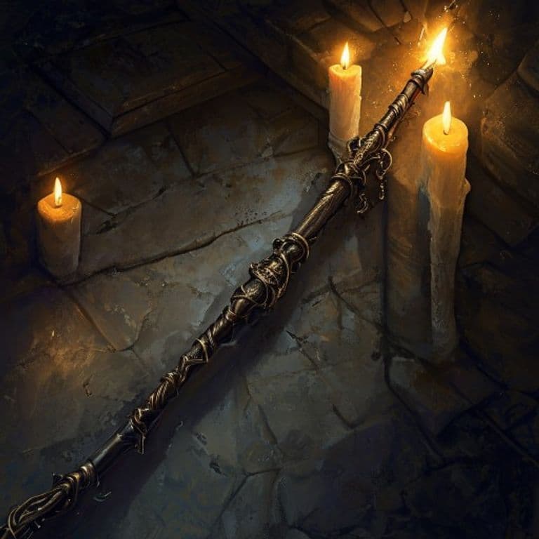 Wand of Magic Missiles — fantasy item illustration