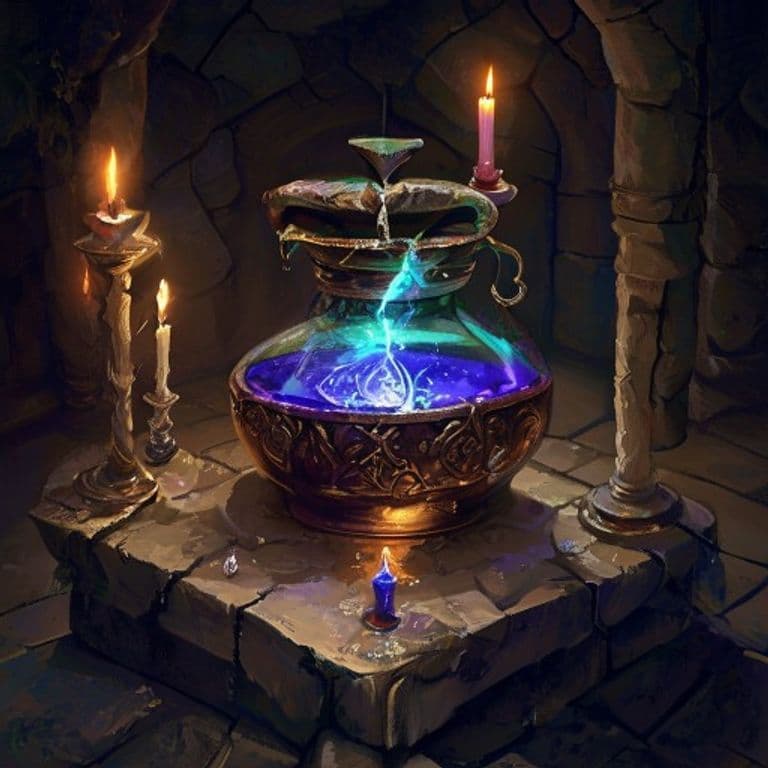 Potion of Invisibility — fantasy item illustration