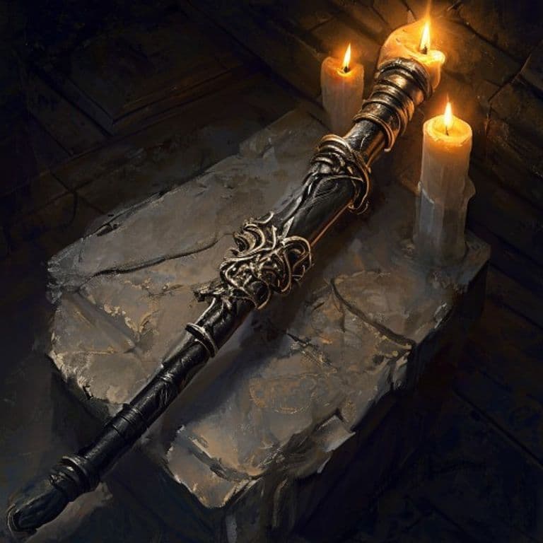 Rod of Rulership — fantasy item illustration