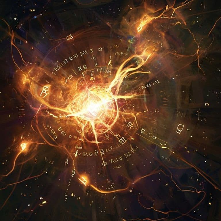 Essence Instability — fantasy spell effect illustration. Essence Instability is a 5th-level transmutation available to Sorcerer, Wizard.