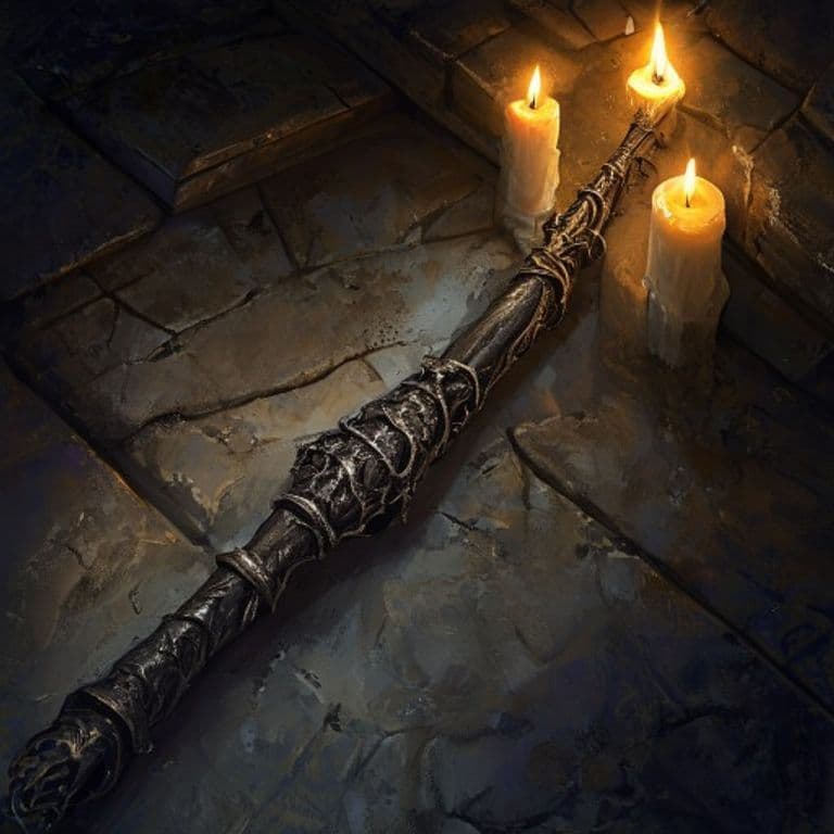 Wand of Depth Detection — fantasy item illustration