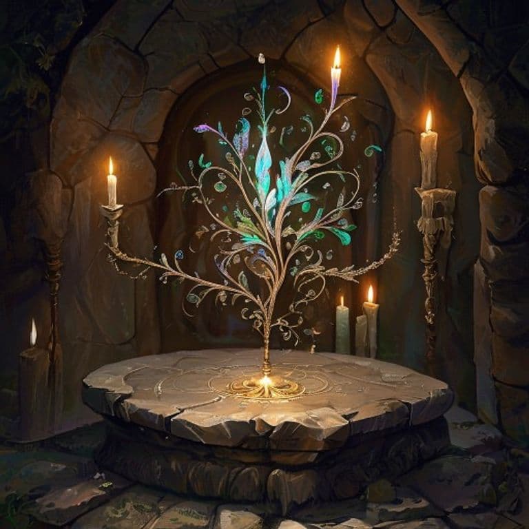 Dancing Floret — fantasy item illustration. Dancing Floret is a magic item (wondrous item) of rare rarity.