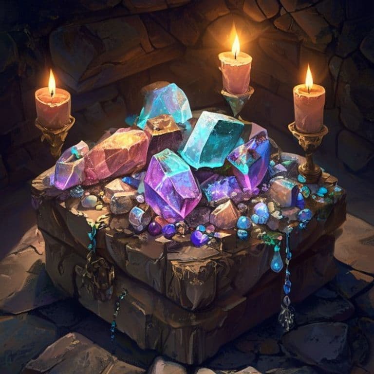Fizzy Rocks — fantasy item illustration