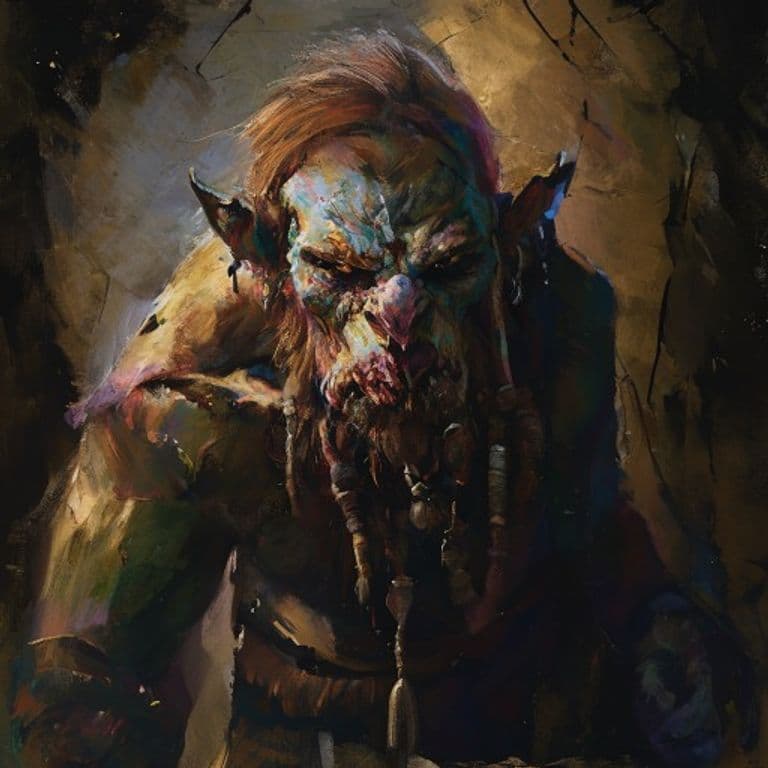 Duergar — fantasy monster illustration. Duergar is a medium humanoid (Challenge Rating 1).