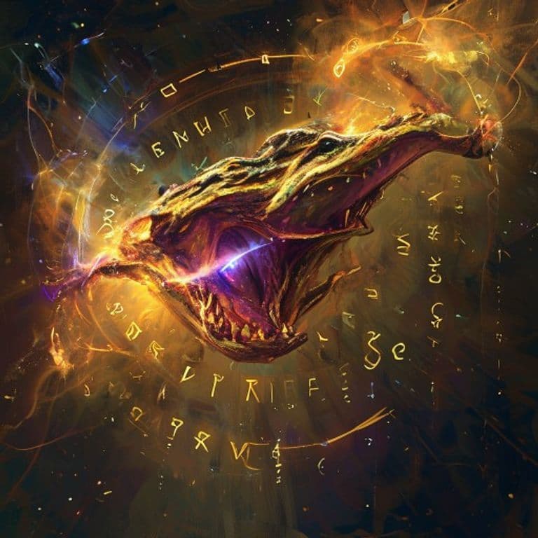 Mephitic Croak — fantasy spell effect illustration. Mephitic Croak is a 2nd-level conjuration.