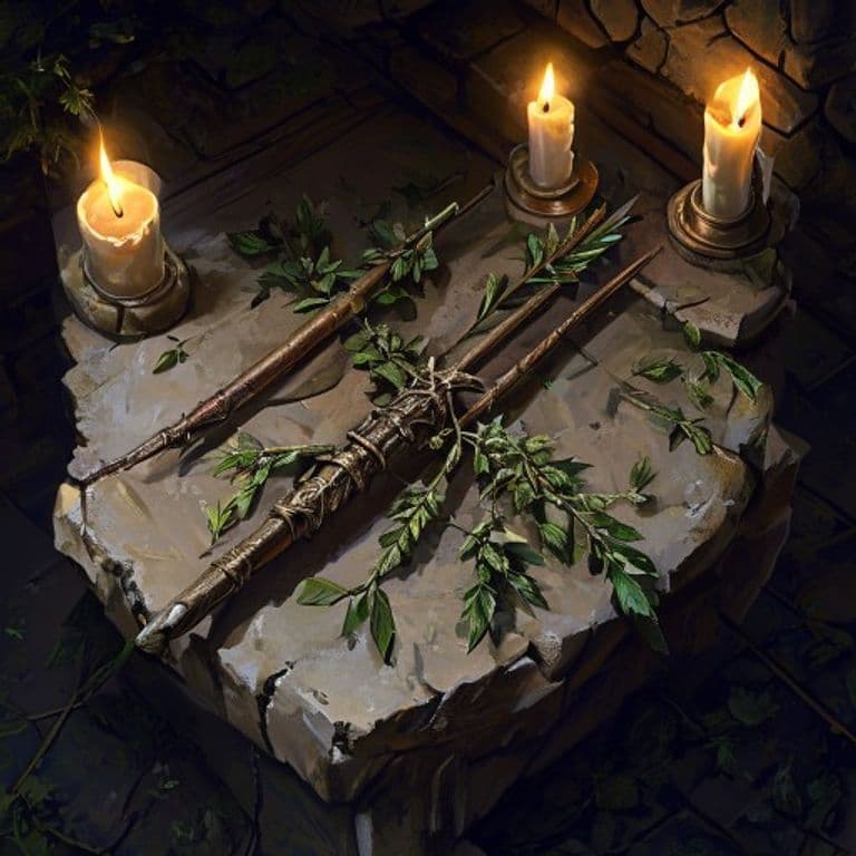 Arrow of Unpleasant Herbs — fantasy item illustration