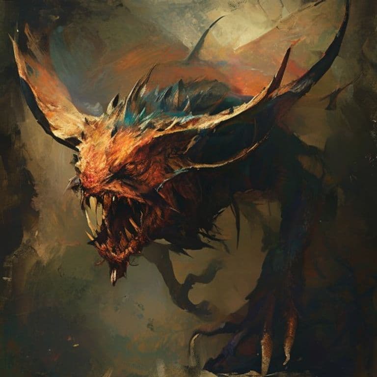 Amphiptere — fantasy monster illustration