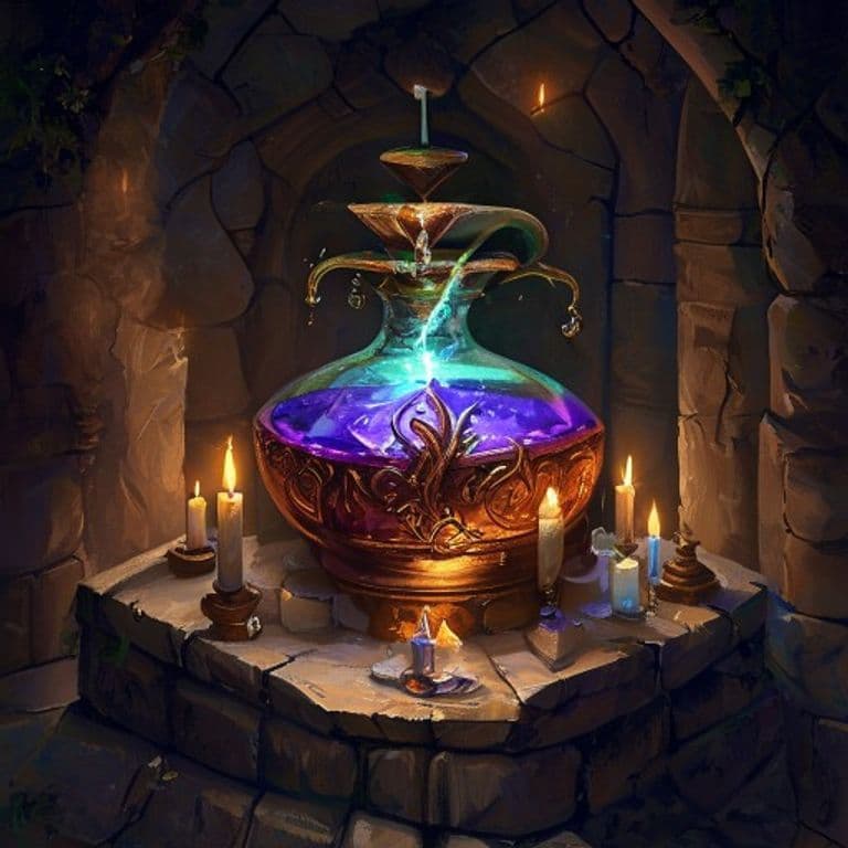 Potion of Flying — fantasy item illustration