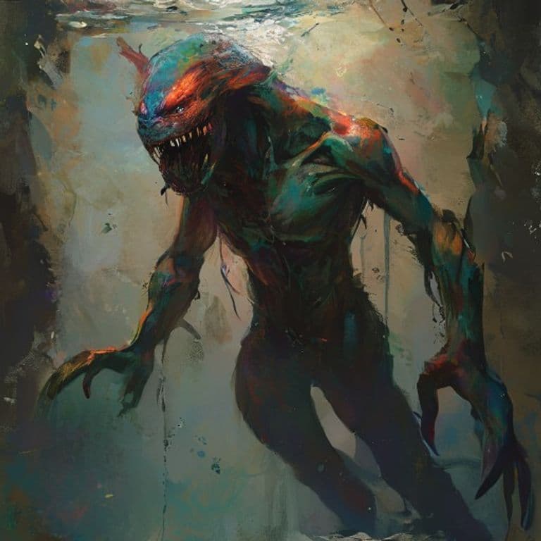 Merfolk — fantasy monster illustration
