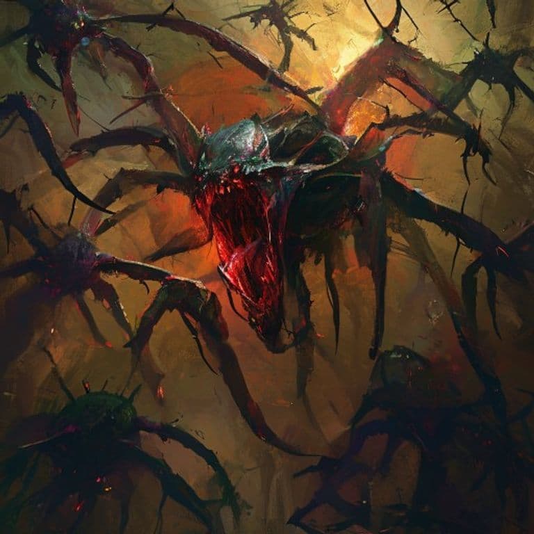 Swarm of Khalkos Spawn — fantasy monster illustration. Swarm of Khalkos Spawn is a medium aberration (Challenge Rating 2).