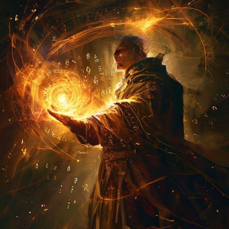 Order of Revenge — fantasy spell effect illustration. Order of Revenge is a 3rd-level enchantment available to Warlock.