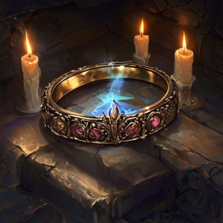 Ring of Remembrance — fantasy item illustration