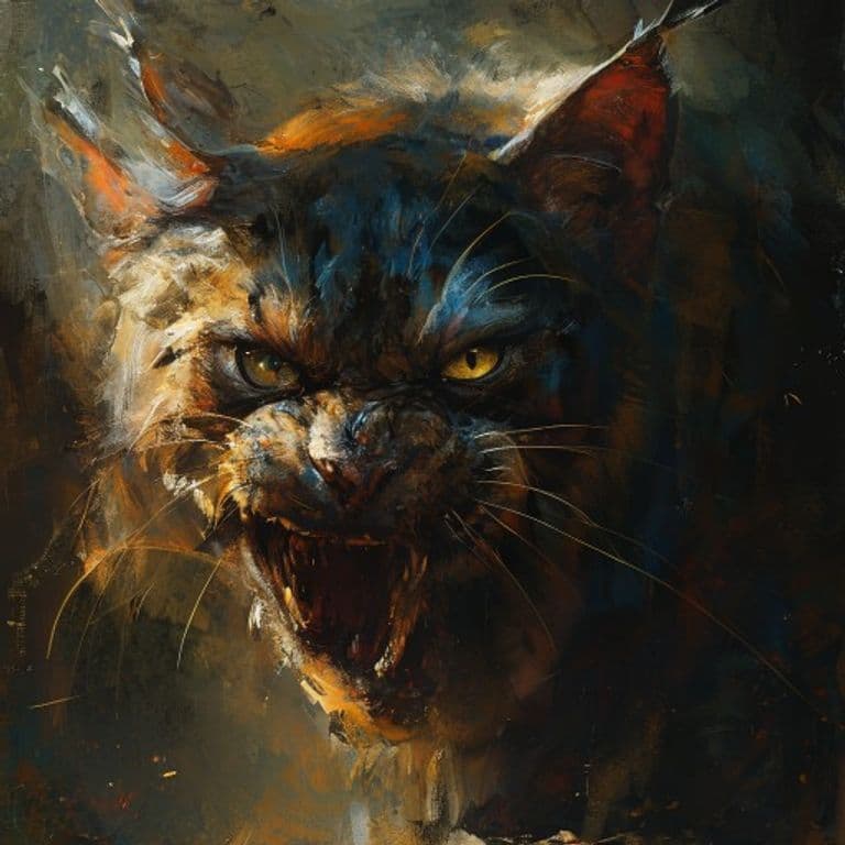 Catamount — fantasy monster illustration. Catamount is a large monstrosity (Challenge Rating 4).