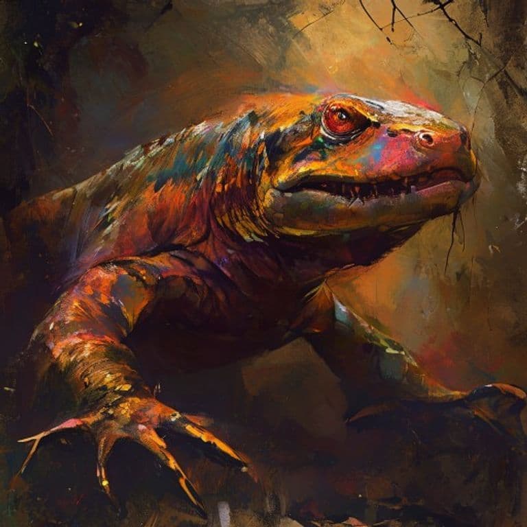 Salamander Monarch — fantasy monster illustration. Salamander Monarch is a large elemental (Challenge Rating 13).