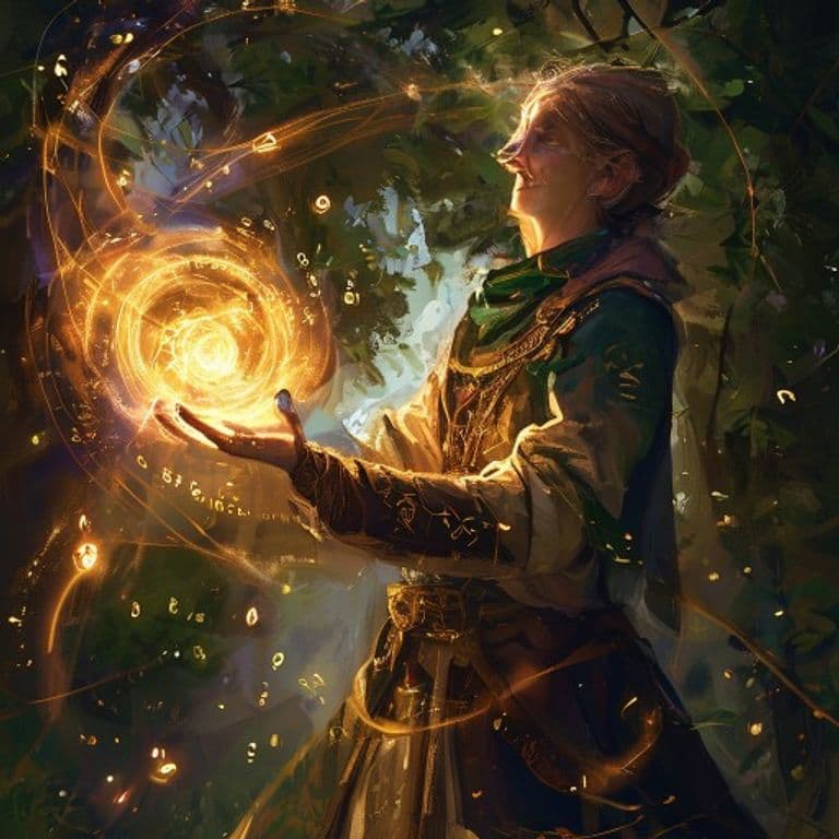 Charming Aesthetics — fantasy spell effect illustration. Charming Aesthetics is a 3rd-level enchantment available to Druid.