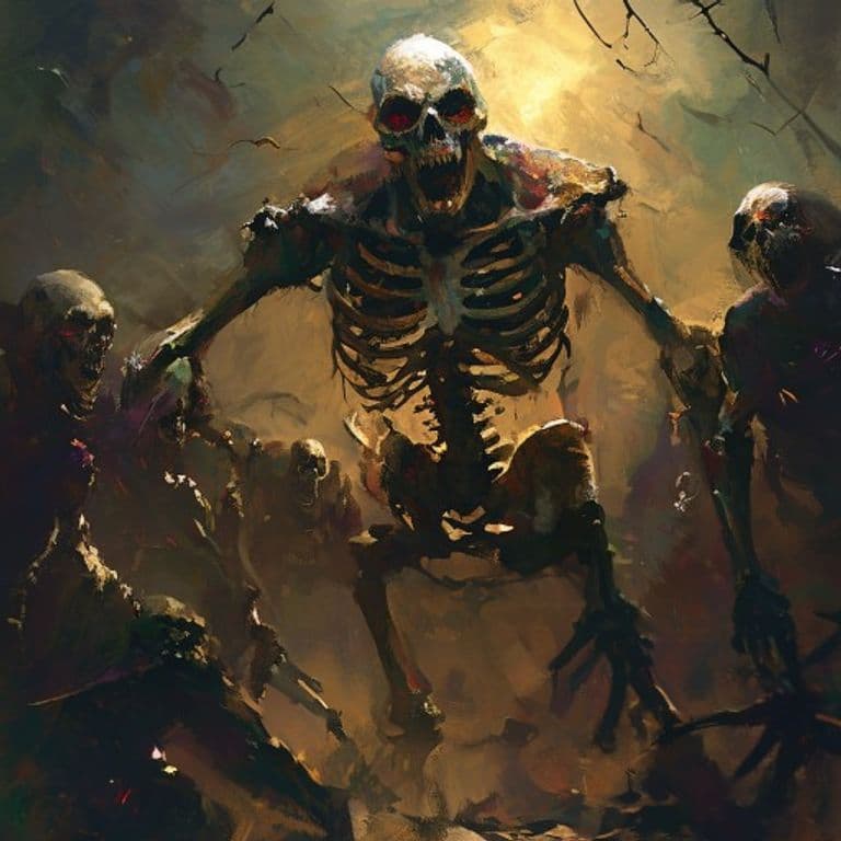 Skeleton Horde — fantasy monster illustration