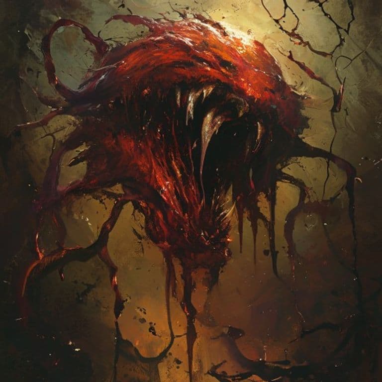 Corrupting Ooze — fantasy monster illustration. Corrupting Ooze is a large ooze (Challenge Rating 5).