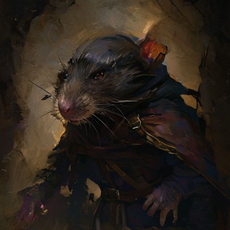 Ratfolk Rogue — fantasy monster illustration