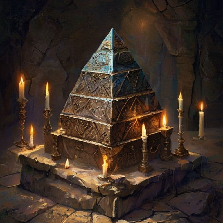 Language Pyramid — fantasy item illustration