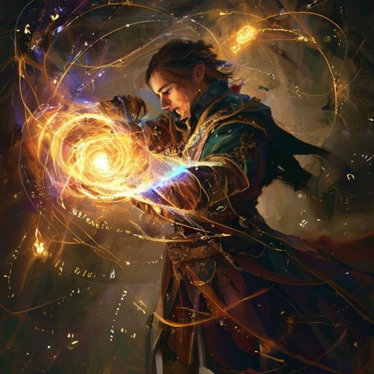 Outmaneuver — fantasy spell effect illustration. Outmaneuver is a 1st-level enchantment available to Bard, Cleric, Paladin, Sorceror, Warlock, Wizard.