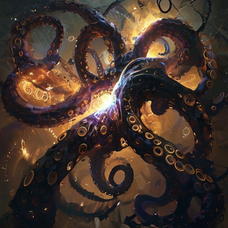 Black Tentacles — fantasy spell effect illustration. Black Tentacles is a 4th-level conjuration available to Warlock, Wizard.