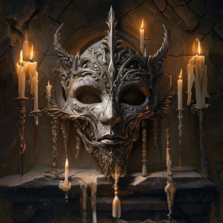 Fleshspurned Mask — fantasy item illustration