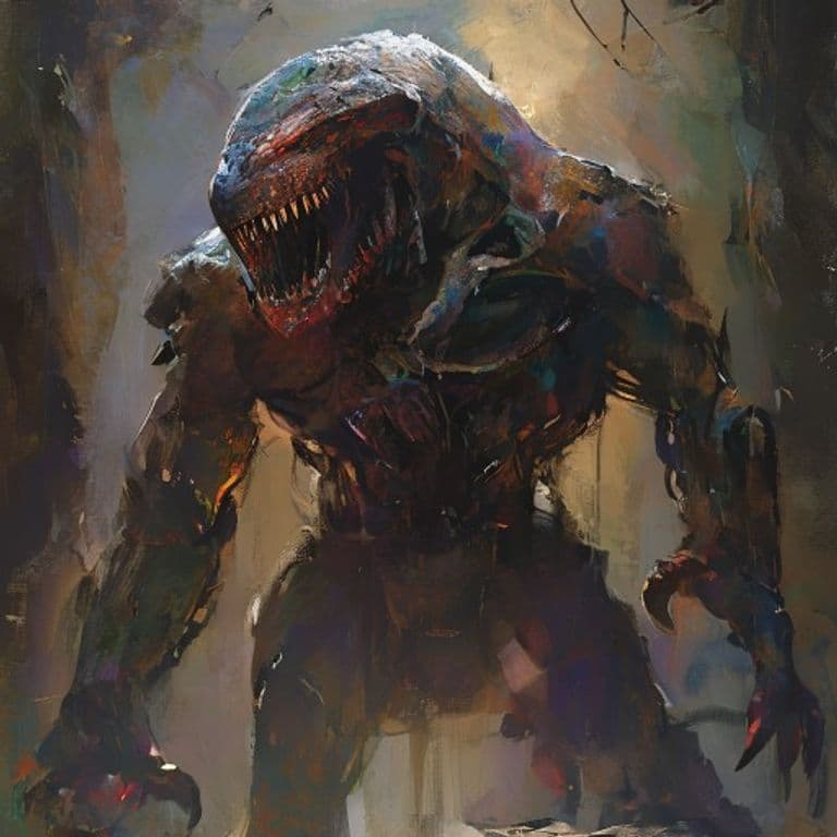Grimlock Technical — fantasy monster illustration. Grimlock Technical is a medium humanoid (Challenge Rating 1/2).